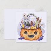 Happy Halloween Weihnachtskarte Feiertagskarte (Vorne/Hinten)