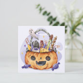 Happy Halloween Weihnachtskarte Feiertagskarte (Stehend Vorderseite)