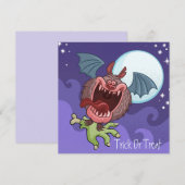 Happy Halloween Weihnachtskarte Feiertagskarte (Vorne/Hinten)