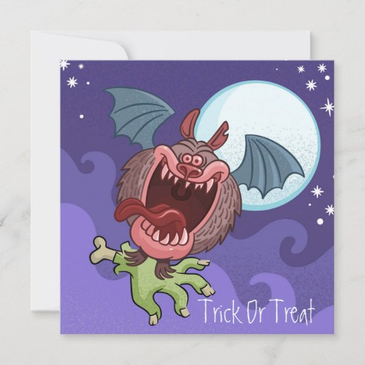 Happy Halloween Weihnachtskarte Feiertagskarte (Vorderseite)