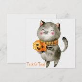 Happy Halloween Weihnachtskarte Feiertagskarte (Vorne/Hinten)
