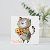Happy Halloween Weihnachtskarte Feiertagskarte (Stehend Vorderseite)