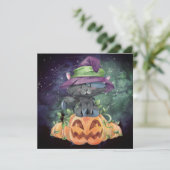 Happy Halloween Weihnachtskarte Feiertagskarte (Stehend Vorderseite)