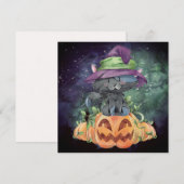Happy Halloween Weihnachtskarte Feiertagskarte (Vorne/Hinten)