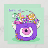 Happy Halloween Weihnachtskarte Feiertagskarte (Vorne/Hinten)