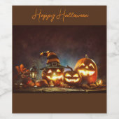 Happy Halloween Weinetikett (Einzelnes Label)