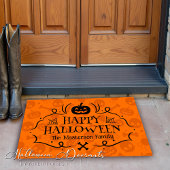 Happy Halloween Welcome Pumpkin Pattern Door Mat Fußmatte