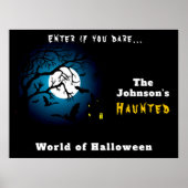 Happy Halloween | Welcome to Scary Haunted House Poster (Vorne)