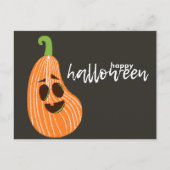 Happy Halloween Whimsical Pumpkin Postkarte (Vorderseite)