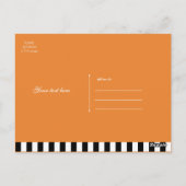 Happy Halloween Whimsical Smily Pumpkins Gruß Postkarte (Rückseite)