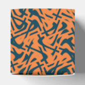 Happy Halloween Whimsical Text Cube Fevor Box Geschenkschachtel (Oben)