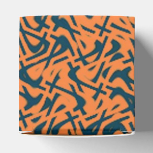 Happy Halloween Whimsical Text Cube Fevor Box Geschenkschachtel (Oben)