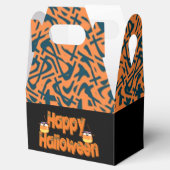 Happy Halloween Whimsical Text Gable Gvor Box Geschenkschachtel (Geöffnet)