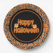 Happy Halloween Whimsical Text Paper Teller (Vorderseite)