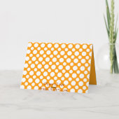 Happy Halloween White Polka Dot Card Karte (Rückseite)