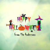 Happy Halloween Window Cling Fensteraufkleber (Blatt 3)