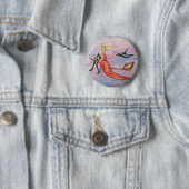 Happy Halloween Witch Button (Beispiel)