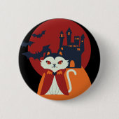 Happy Halloween Witch Button (Vorderseite)