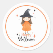 Happy Halloween Witch-Gefallen Sticker (Vorderseite)