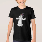 Happy Halloween Witch Ghost Tri-Blend Shirt (Vorderseite)