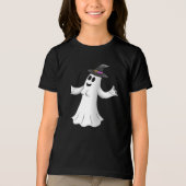 Happy Halloween Witch Ghost Tri-Blend Shirt (Vorderseite)