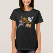 Happy Halloween witch ghosts goblins spiders fall T-Shirt (Vorderseite)