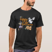 Happy Halloween witch ghosts goblins spiders fall T-Shirt (Vorderseite)