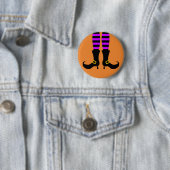 Happy Halloween Witch Leg Button (Beispiel)