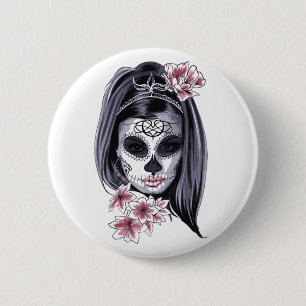 Happy Halloween Witch Mask Carnival 2020 Button