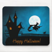 Happy Halloween Witch Mouse Pad Mousepad (Vorne)