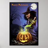 Happy Halloween Witch Poster (Vorne)