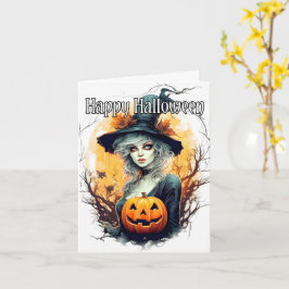 Happy Halloween | Witchy Bleibe Karte