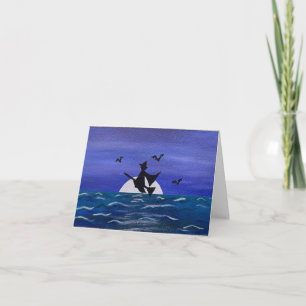 Happy Halloween Witchy Moonrise Card Karte