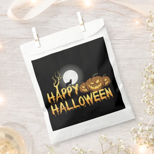 Happy Halloween Wolf Geschenktütchen (Ausgeschnitten)
