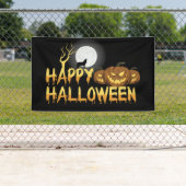 Happy Halloween Wolf und Jack-O-Lanterns Banner (Insitu)
