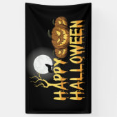 Happy Halloween Wolf und Jack-O-Lanterns Banner (Vertikal)