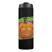 Happy Halloween Women's Halloween Pumpkin-Gesicht Thermosbecher (Vorderseite)