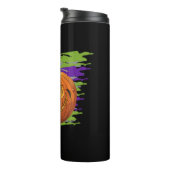 Happy Halloween Women's Halloween Pumpkin-Gesicht Thermosbecher (Nach rechts gedreht)