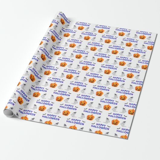 Happy Halloween Wraping Papers For Hallowing Geschenkpapier (Ungerollt)