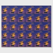Happy Halloween Wrapping Paper Geschenkpapier (Flach)