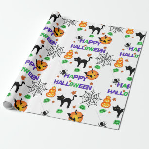 Happy Halloween Wrapping Paper Geschenkpapier
