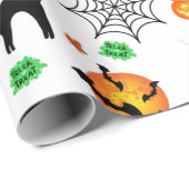 Happy Halloween Wrapping Paper Geschenkpapier (Rolleneckpunkt)