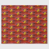 Happy Halloween Wrapping Paper Geschenkpapier (Flach)
