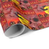 Happy Halloween Wrapping Paper Geschenkpapier (Rolleneckpunkt)