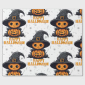 Happy Halloween Wrapping Paper Geschenkpapier (Flach)