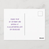 Happy Halloween | Zombie-Babydusche Postkarte (Rückseite)