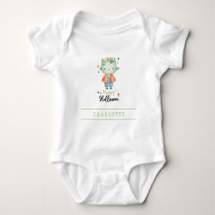 Happy Halloween Zombie Boy Custom Baby Bodysuit Strampler