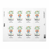 Happy Halloween Zombie Boy Custom Shipping Labels (Vorne)