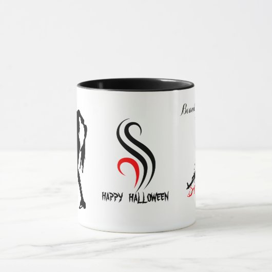 Happy Halloween Zombie Fighting Funny anpassbar Tasse (Zentrum)