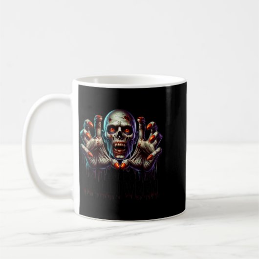 Happy Halloween Zombie Hands Funny Halloween Costu Kaffeetasse (Links)